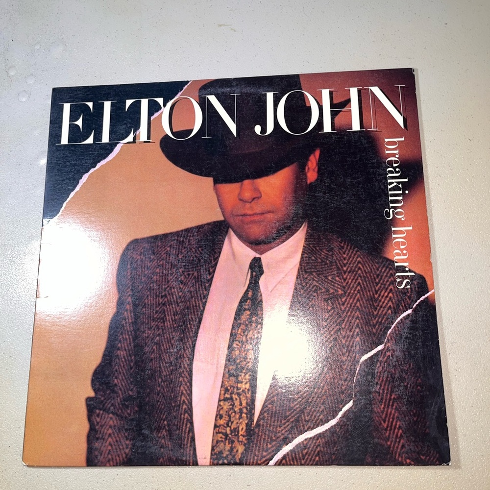 Elton John Breaking Hearts Vinyl Album